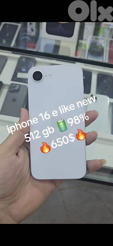 iphone 16 e 512 gb  like new 1 sim apple warranty