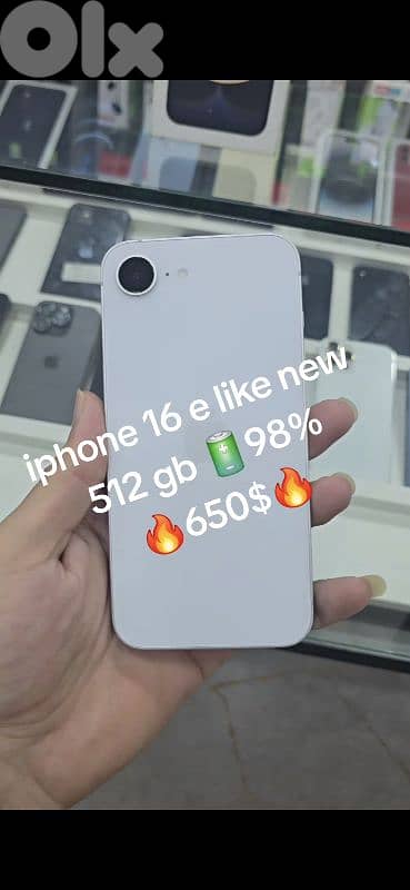 iphone 16 e 512 gb 98%  like new apple warranty 1