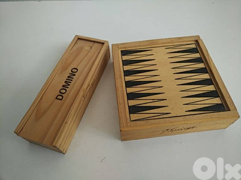 Vintage wooden multi board games - Not Negotiable 0