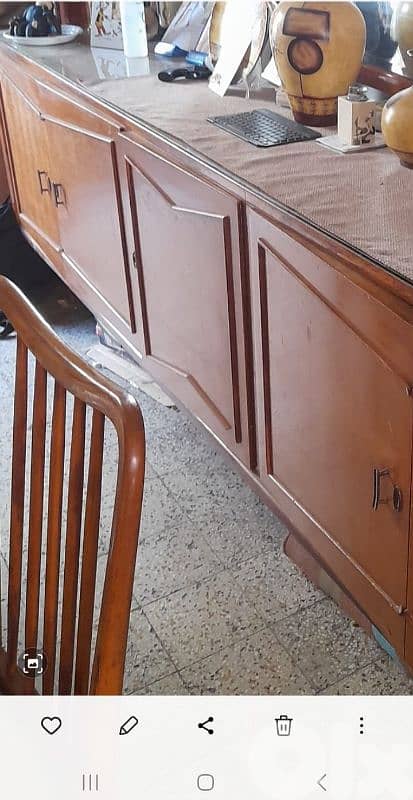 Antique Oak Dining Set – Over 60 Years Old Solid oak, 1