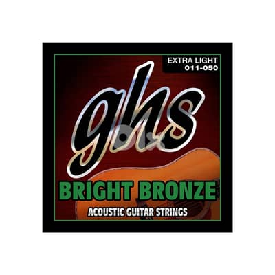 GHS Bright Bronze 80/20 BB20X Acoustic Guitar Strings, Extra Light (11