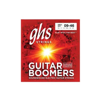 GHS GBCL Guitar Boomers Electric Guitar Strings, Custom Light (09-46)