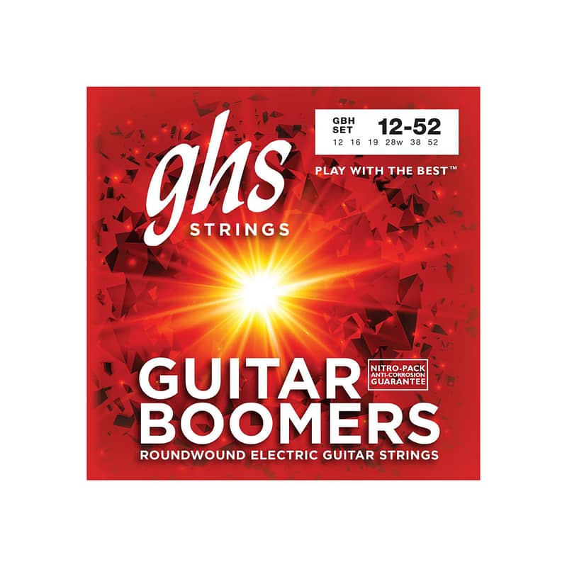 GHS GBH Boomers Roundwound Heavy Electric Guitar Strings (12-52) 0