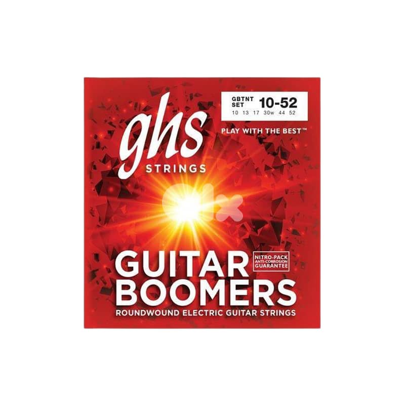 GHS GBTNT Guitar Boomers Electric Guitar Strings, Thin-Thick (10-52) 0