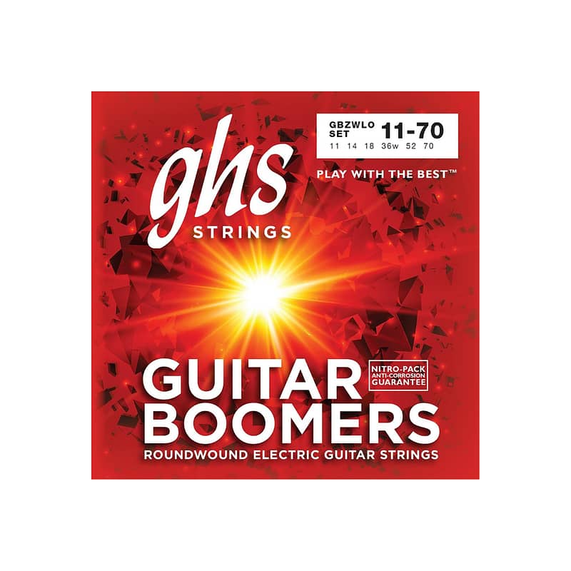 GHS Boomers GBZWLO Electric Guitar Strings (11-70) 0