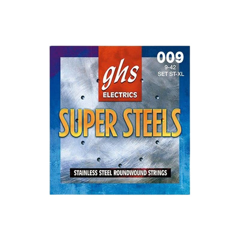 GHS ST-XL Electric Guitar String Super Steel, Extra Light (09-42) 0