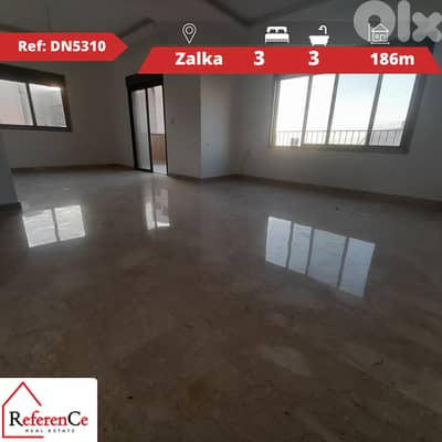 Apartment with view in Zalka for sale شقة مطلة للبيع في الزلقا