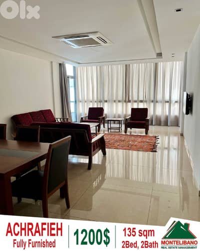 Fully Furnished 135 sqm Apartment For Rent in Achrafieh (أشرفية)
