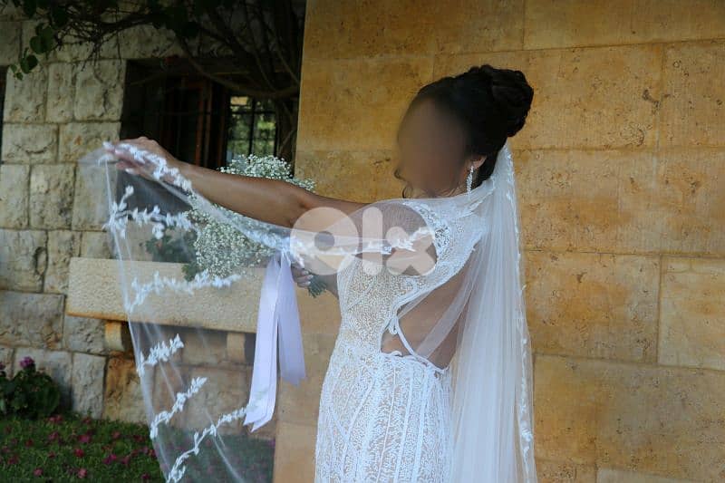 Wedding Dress & Veil & Head piece 2