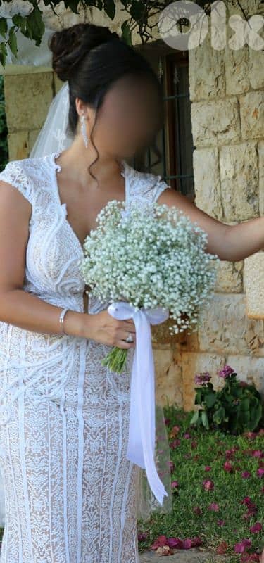 Wedding Dress & Veil & Head piece