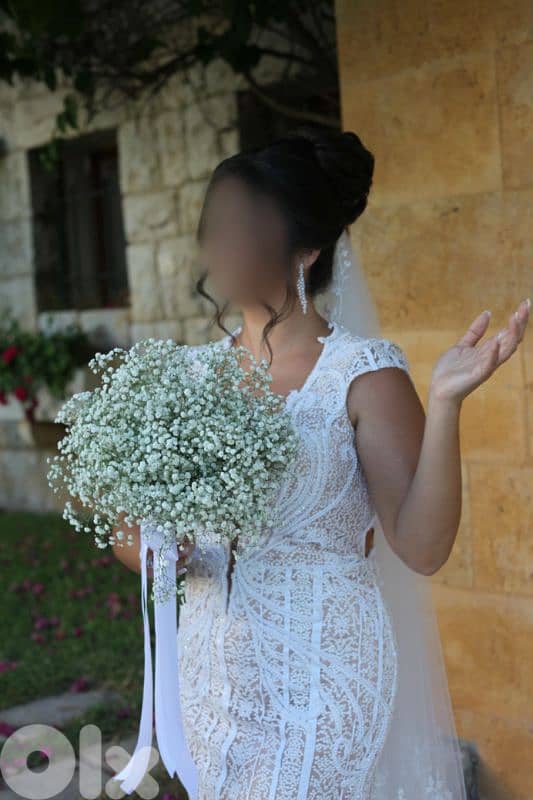 Wedding Dress & Veil & Head piece 5