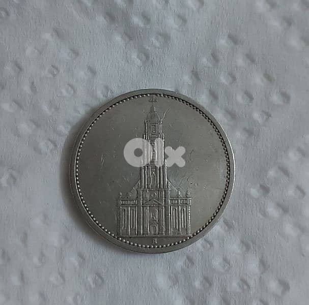 Nazi German Silver Coin year 1934 used in World War Two Era of Hitler 1