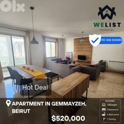 Apartment for sale in Gemmayze شقة للبيع في منطقة الجميزي