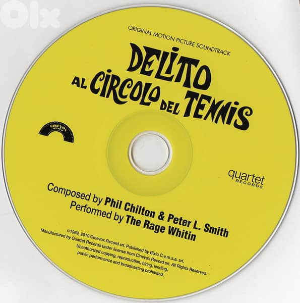 Delitto Al Circolo Del Tennis (RARE LIMITED EDITION ) 3