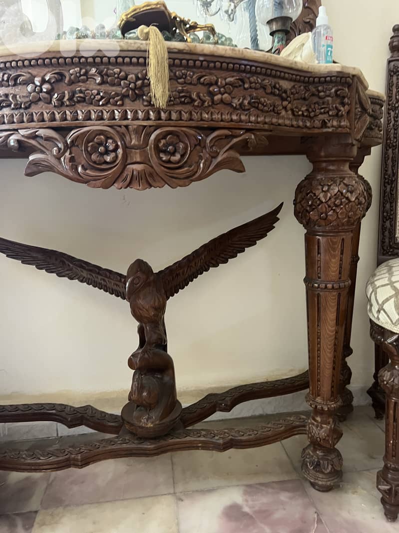 Carved wooden Console 1