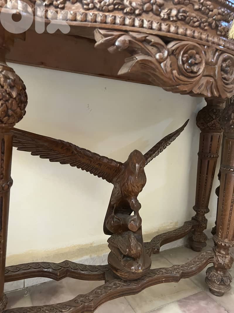 Carved wooden Console 2