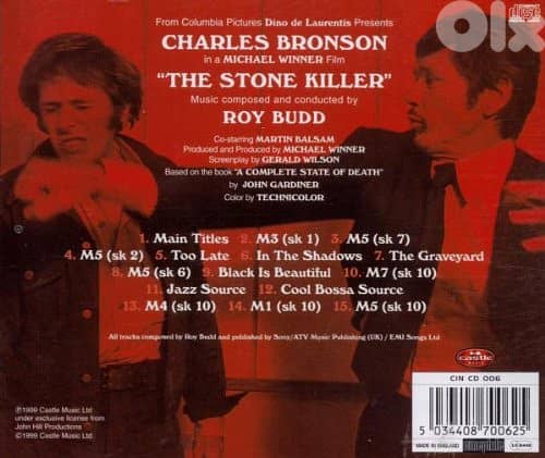 Roy Budd – The Stone Killer  ( RARE CD ) 1