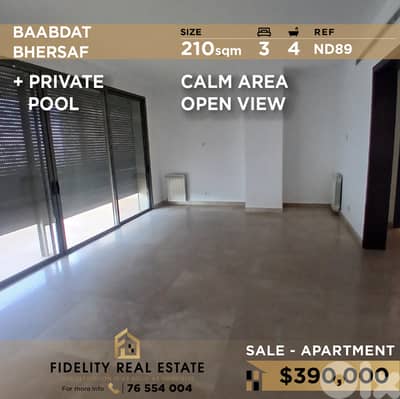 Apartment for sale in Baabdat ND89 شقة للبيع في بعبدات