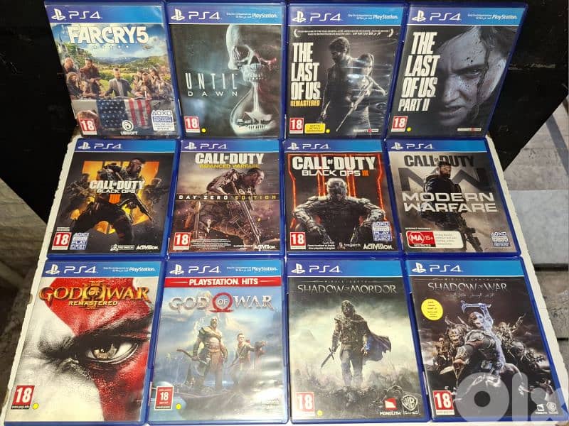 Used PS4 games. check description for more information 2
