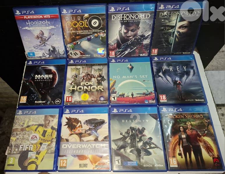 Used PS4 games. check description for more information 4