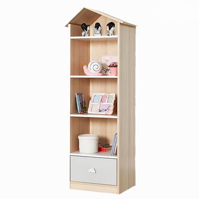 Wooden Bookcase with a Drawer - خزانة كتب خشبية مع درج