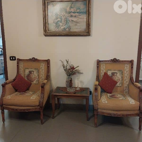 Salon Style with tables, bergeres & wall frames (all -15 pcs) 1