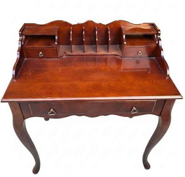 سكرتير مكتب انتيك انجليزية خشب جوز ناعمة لأصحاب الذوق 0