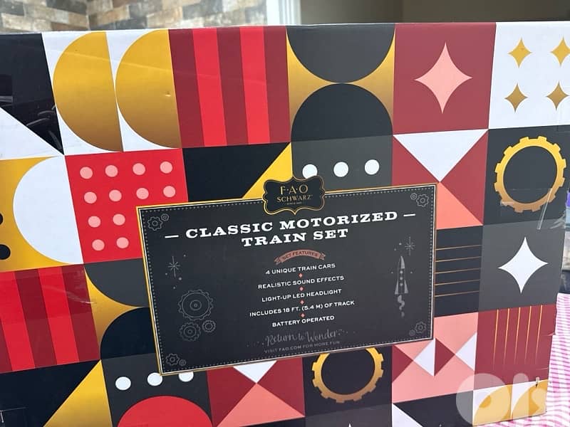 like new Christmas train , with all rails and moving parts 1