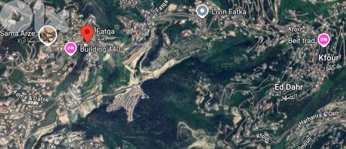 1390 SQM Land+Sea/Mountain View 4 Sale in Fatqa - أرض للبيع في فتقا