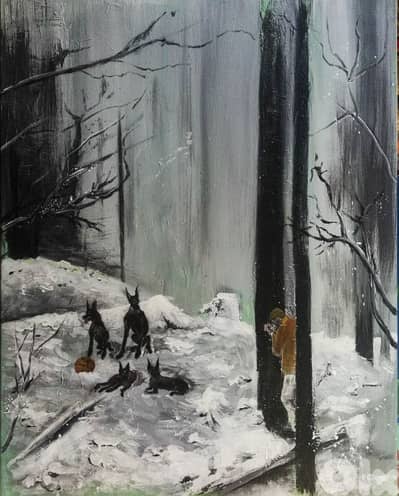 acrylic paint on canvas