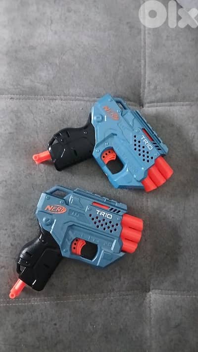 Two NERF trio guns for sale