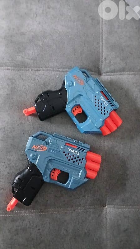 Two NERF trio guns for sale 0