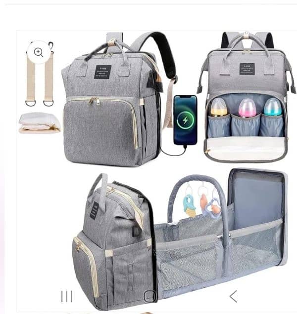 combo baby bag and music monitor 1