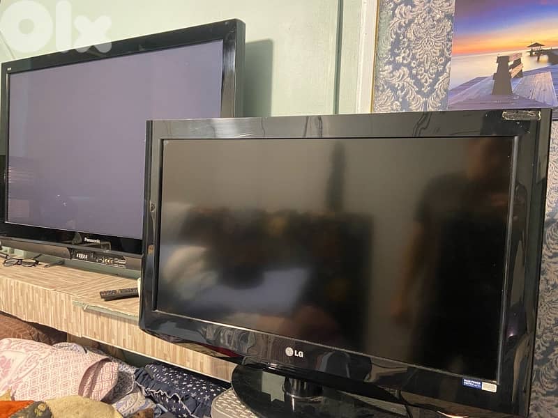 تلفزيونان 2 tv panasonic & lg 0