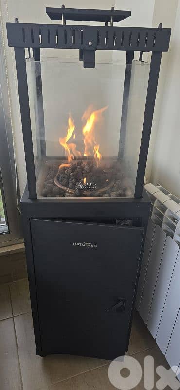 Hatchiko Indoor/Outdoor Gas Heater – with Lava Stones 3