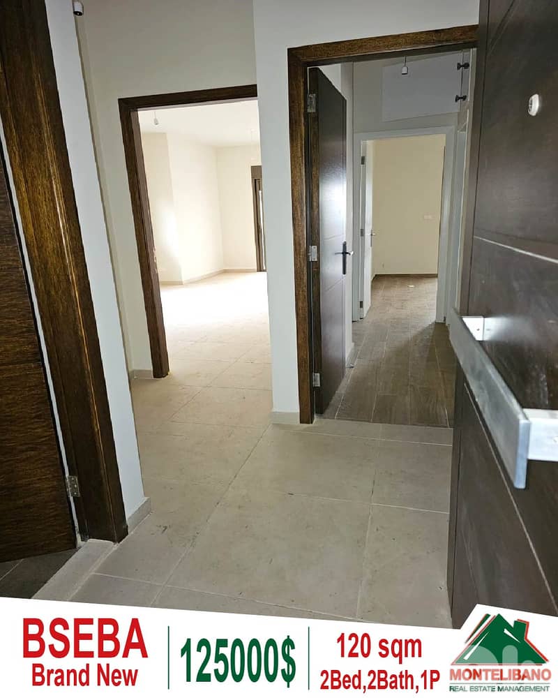 Brand New 120 sqm Apartment For Sale in Bseba (بسابا) + Mountain View 0