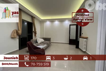 Jounieh 170m2 | Rent | Furnished | Prime Location | Catch  | EH