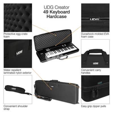UDG Creator 49 Keyboard Hardcase, Black