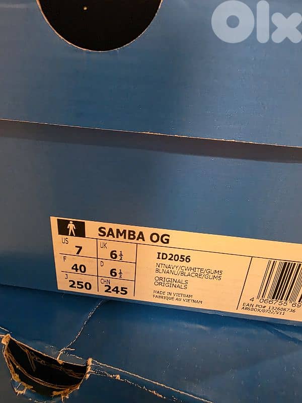 Adidas Samba Bleu Original 1