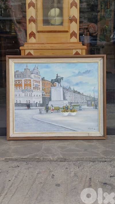 لوحة رسم زيتي اوروبية