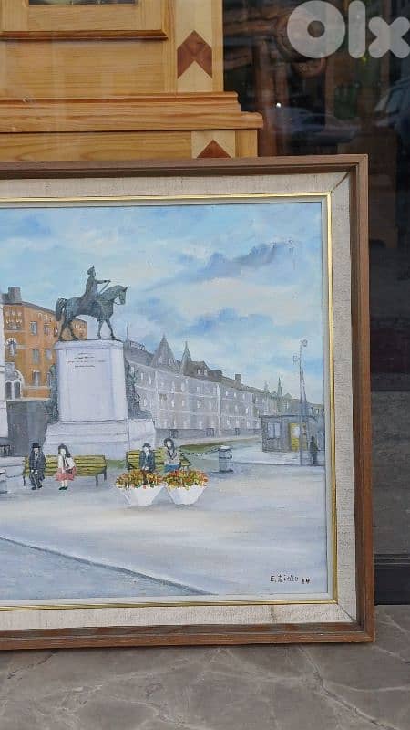 لوحة رسم زيتي اوروبية 2