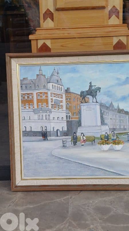 لوحة رسم زيتي اوروبية 3