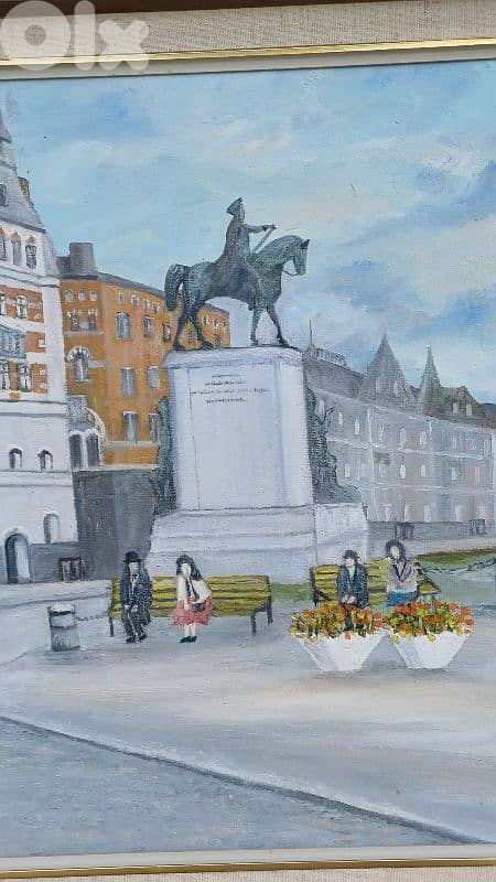 لوحة رسم زيتي اوروبية 5