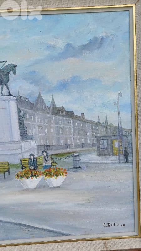 لوحة رسم زيتي اوروبية 6