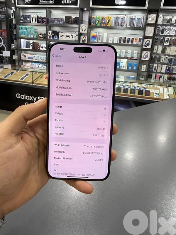 IPHONE 15PROMAX 256GB USED 3