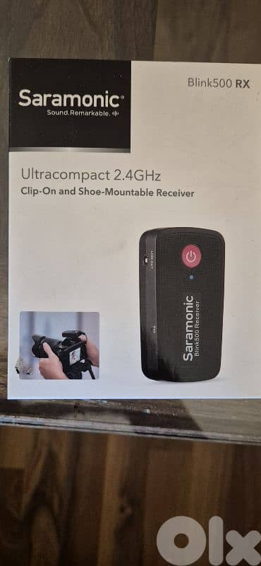 Wireless Microphone & Receiver system (New with open box)