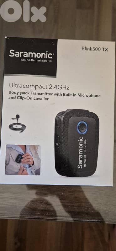 Wireless Microphone & Receiver system (New with open box) 2