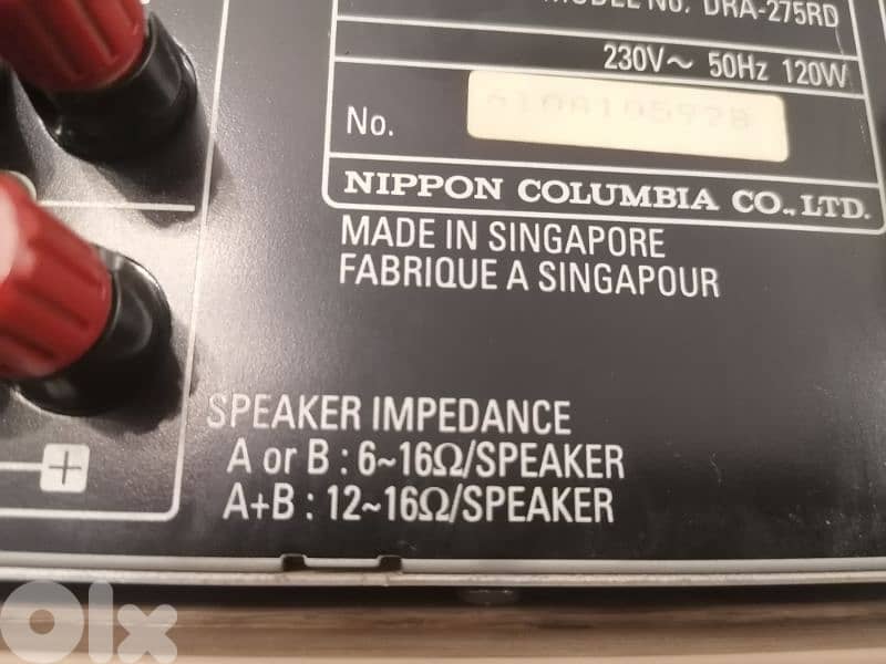 AMPLIFIER DENON DRA-275RD 6