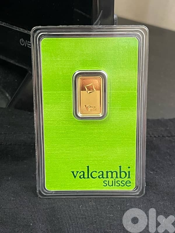 Gold Valcambi Suisse Ounse 2,5 Gr Limited Green Edition 1