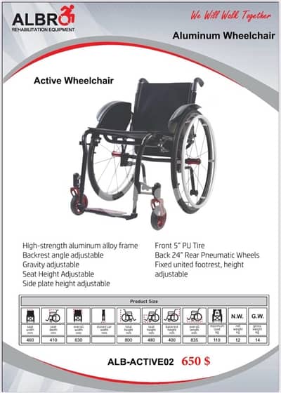 Aluminum Active Wheelchair